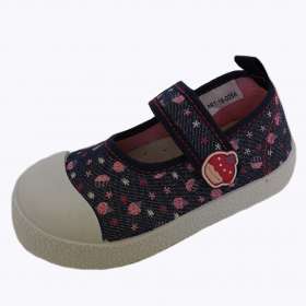 Lány vászoncipő Navy /anatómiai bet.