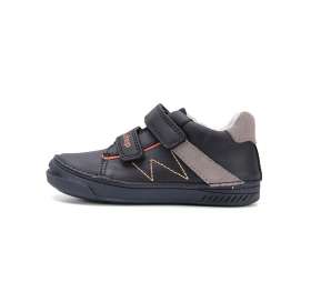 Dd step fekete Kényelmi bőrcipő