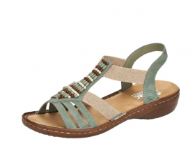 Rieker női gyöngyös Szandál