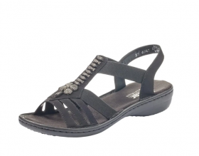 Rieker női gyöngyös Szandál