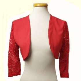 Csipkés ujjú bolero S-m